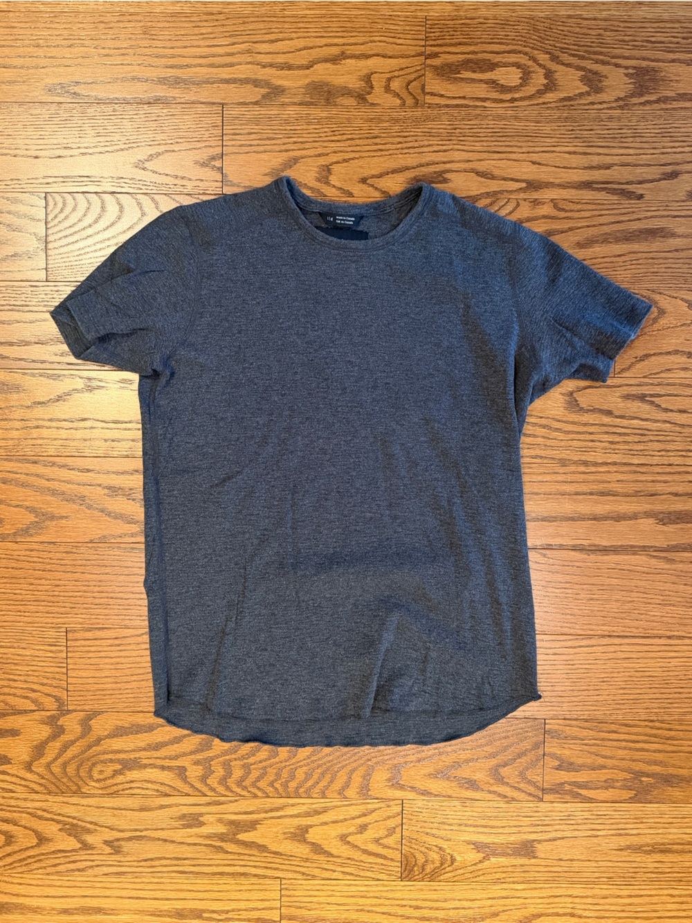 Wings + Horns Heathered Charcoal Crewneck Tee